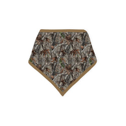 Retro Leaves Bamboo Baby Bib