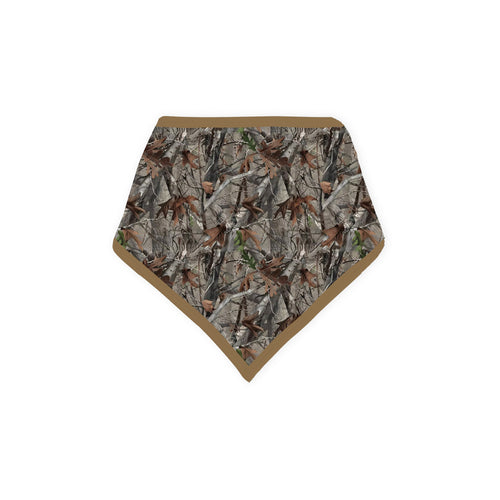 Retro Leaves Bamboo Baby Bib