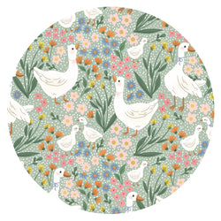 Daisy Goose Garden Meadow Floral Bamboo Baby Bib