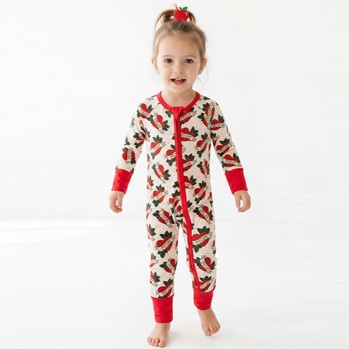 Mom Love Bamboo Zipper Romper