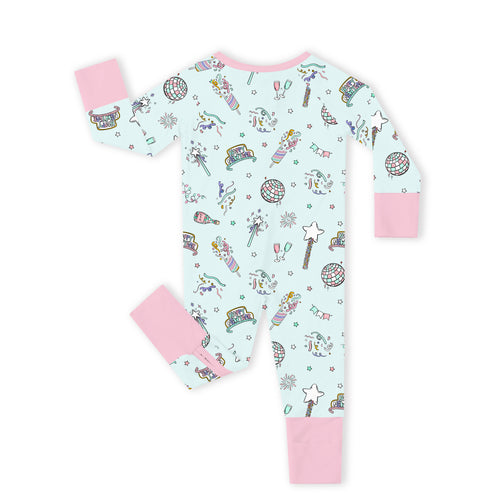 Bamboo Baby Zipper Romper Pajama New Year Disco Party