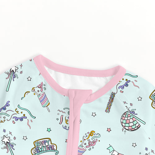 Bamboo Baby Zipper Romper Pajama New Year Disco Party