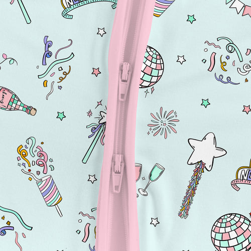 Bamboo Baby Zipper Romper Pajama New Year Disco Party