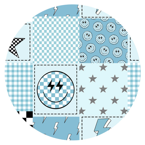 Bamboo Baby Convertible Zipper Romper Pajamas Electric Smiley Check