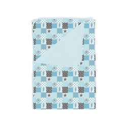 Electric Smiley Check Bamboo Blanket