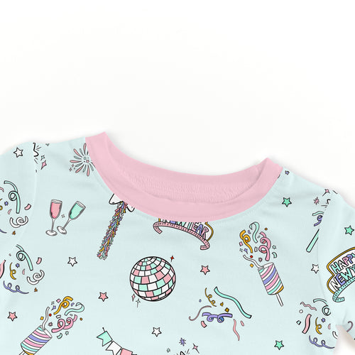 Bamboo Kids Two-Piece Pajama Set Christmas New Year Disco Party