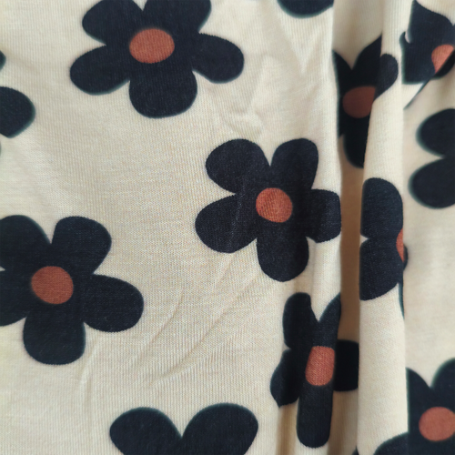 Black Daisy Bamboo Zipper Romper Pajamas