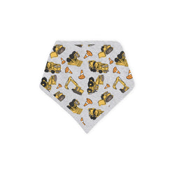 Excavator Pattern Bamboo Baby Bib