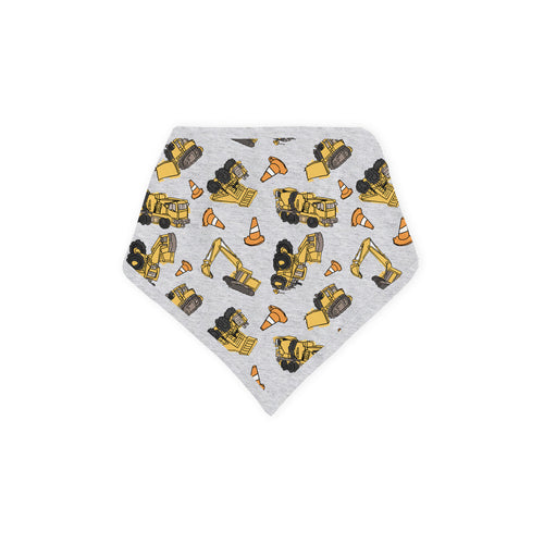 Excavator Pattern Bamboo Baby Bib