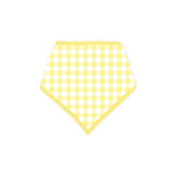 Classic Sunshine Gingham Yellow Bamboo Baby Bib