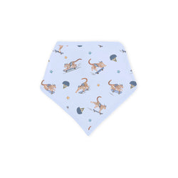 Skateboarding Leopard Bamboo Baby Bib