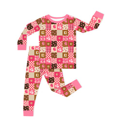 Bamboo Kids Two-Piece Pajama Set Sweet Utility Blossom