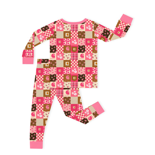 Bamboo Kids Two-Piece Pajama Set Sweet Utility Blossom