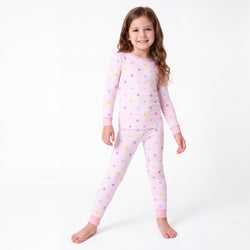 Bamboo Kids Two-Piece Pajama Set Pastel Dot Dreams