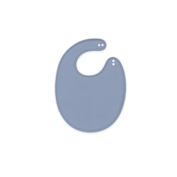 Greyish Misty Blue Bamboo Baby Bib