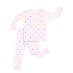 Bamboo Kids Two-Piece Pajama Set Pastel Dot Dreams
