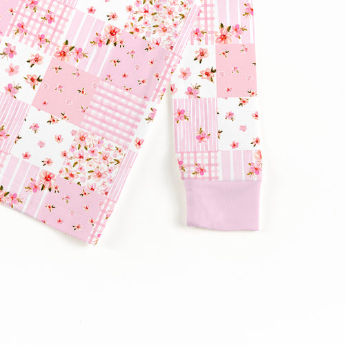 Valentine Floral Quilt Kids Bamboo Two-Piece Pajama Set