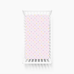 Pastel Dot Dreams Bamboo Fitted Crib Sheet