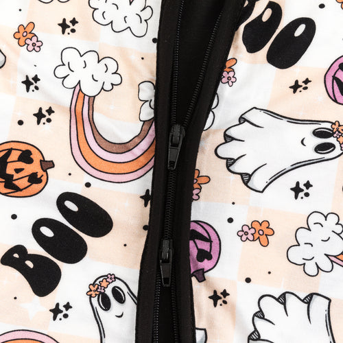 Baby Halloween Rainbow Ghost Bamboo Zip Sleeper