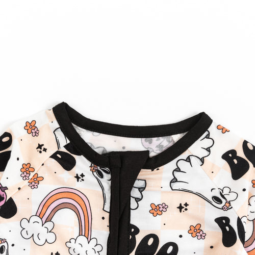 Baby Halloween Rainbow Ghost Bamboo Zip Sleeper