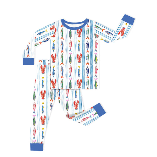 Bamboo Kids Two-Piece Pajama Set Coastal Catc