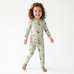 Bamboo Kids Two-Piece Set Christmas Gingerbread Sweet Bakery