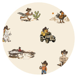 Yeehaw Critters Sage Bamboo Fitted Crib Sheet