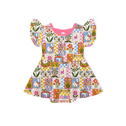 Baby Vintage Goose Garden Bamboo Short Sleeves Dress