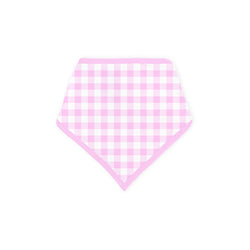 Pink Blush Check Sweet Dreams Bamboo Baby Bib