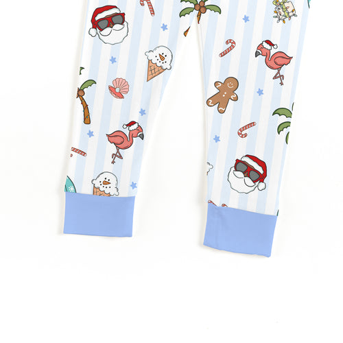 Bamboo Kids Two-Piece Pajama Set Christmas Tropical Holiday