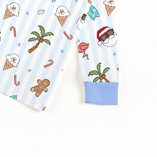 Bamboo Kids Two-Piece Pajama Set Christmas Tropical Holiday