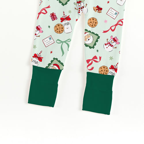 Bamboo Baby Zipper Romper Pajama Christmas Santa’s Sweet Treats