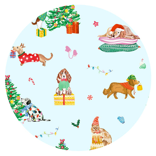 Bamboo Kids Two-Piece Pajama Set Christmas Holiday Dogs