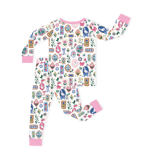 Bamboo Kids Two-Piece Pajama Set Vintage Goose Gallery