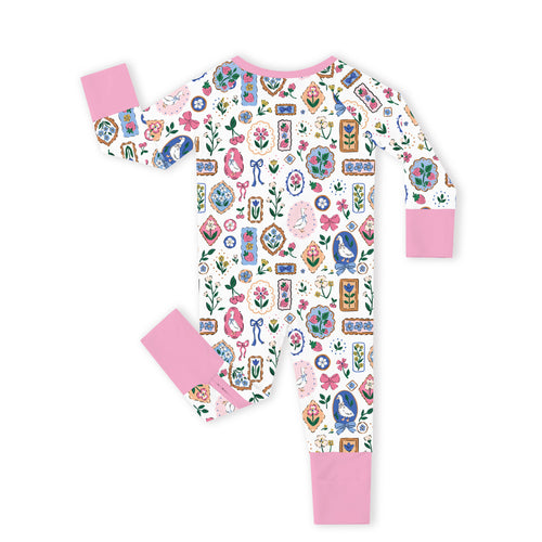 Bamboo Baby Zipper Romper Pajama Vintage Goose Gallery