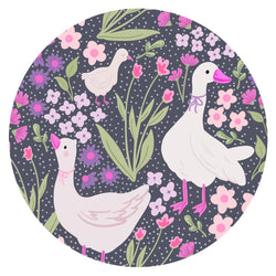 Wildflower Meadow Geese Bamboo Blanket