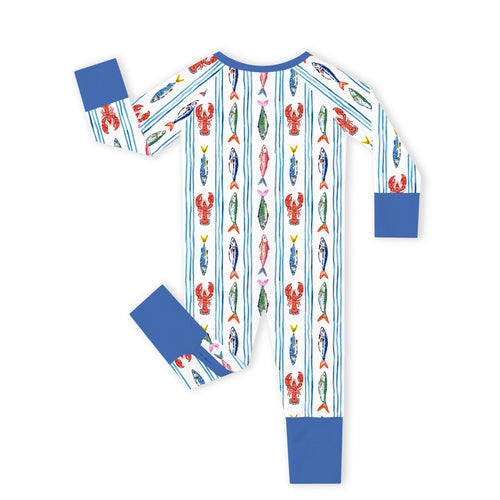 Bamboo Baby Zipper Romper Pajama Coastal Catc