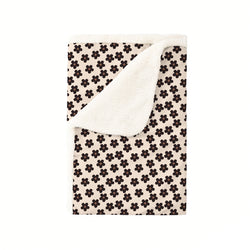 Black Daisy Bamboo Blanket