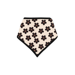 Black Daisy Bamboo Baby Bib
