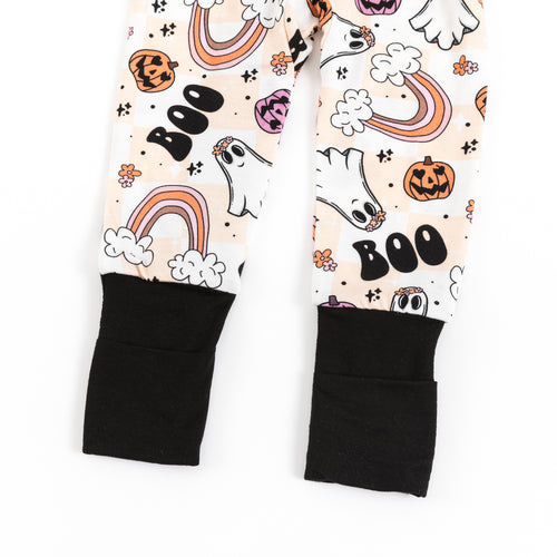 Baby Halloween Rainbow Ghost Bamboo Zip Sleeper
