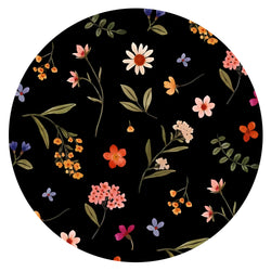 Midnight Wildflower Floral Fantasy Bamboo Baby Bib