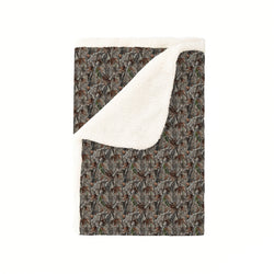 Retro Leaves Bamboo Blanket