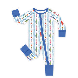 Bamboo Baby Zipper Romper Pajama Coastal Catc