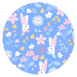 Garden Bunny Blossom Bamboo Blanket