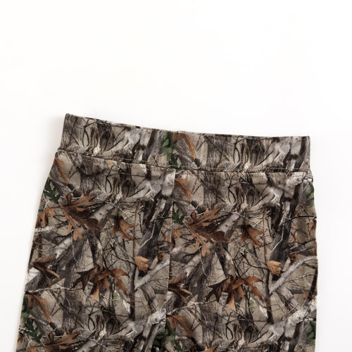 Retro Leaves Kids Bamboo Two-Piece Pajama Set