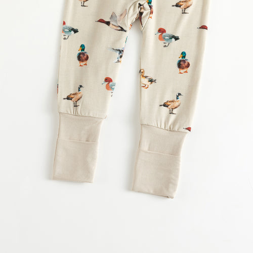 Colorful Ducks Bamboo Zipper Romper Pajamas