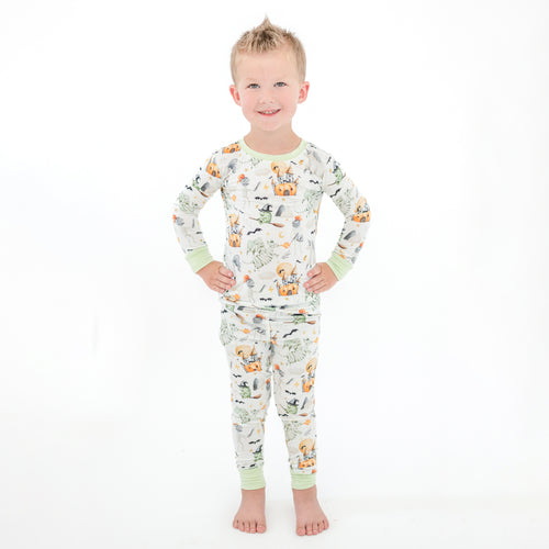 Halloween Unicorn Bamboo Long Sleeve Pajama Set