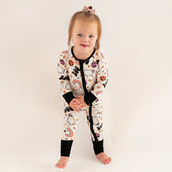 Baby Halloween Rainbow Ghost Bamboo Zip Sleeper