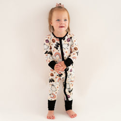 Baby Halloween Rainbow Ghost Bamboo Zip Sleeper