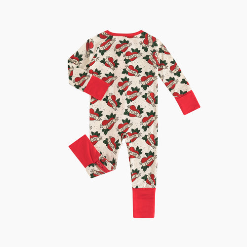 Mom Love Bamboo Zipper Romper